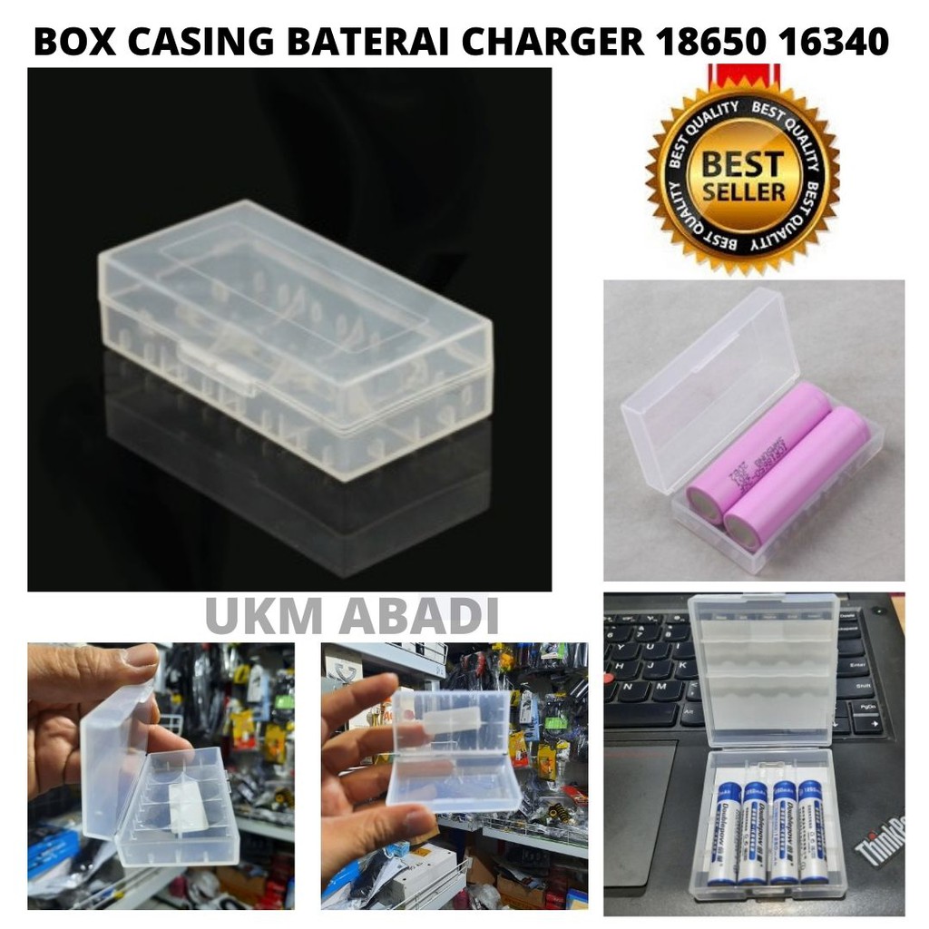 Casing Box Baterai Transparan Untuk 18650 Dan 16340 YCDC 111107