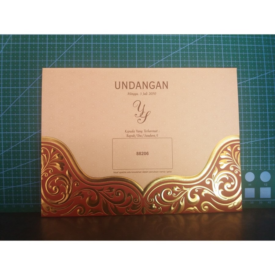 

Undangan Pernikahan Free Plastik + file setting Blangko ERBA 88206