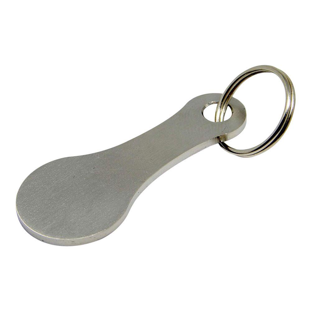 2pcs Gantungan Kunci Portable Bahan Stainless Steel