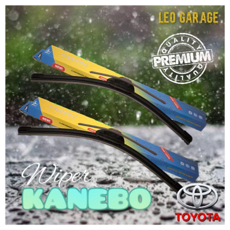 WIPER BLADE FRAMELESS AEROFIT MOBIL TOYOTA  ALL TYPE SAPU KACA KANEBO