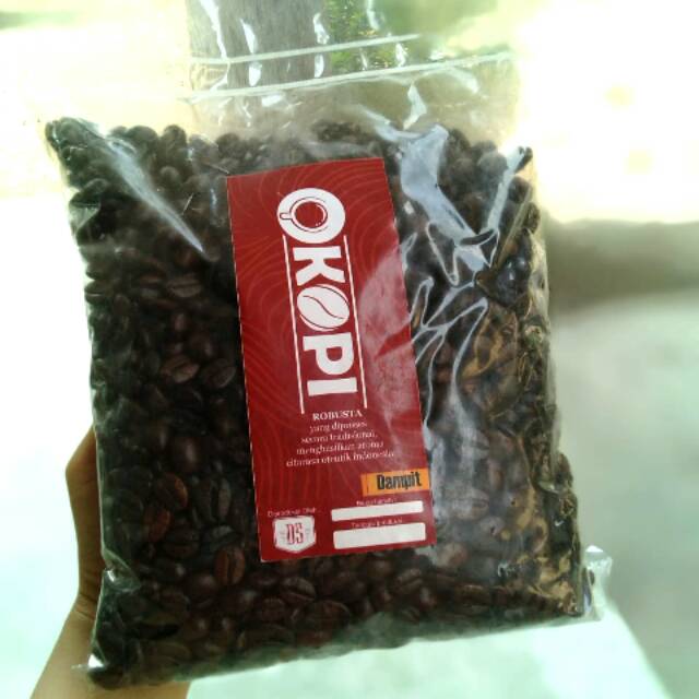 

500gr Kopi robusta roasting biji homemade DAMPIT Merk OKopi