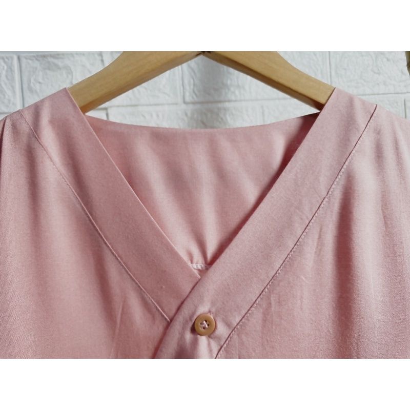 DASTER KIMONO PANJANG POLOS BUSUI DASTER KIMONO JUMBO SEMATA KAKI HOMEDRESS KEKINIAN DASTER VIRAL DASTER JUMBO LD 120-7