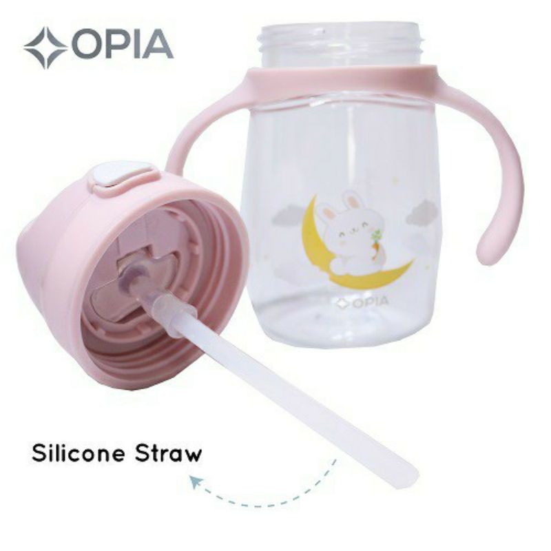 Opia tritan bottle kids 350ml - botol minum sekolah anak sedotan | botol minum mpasi