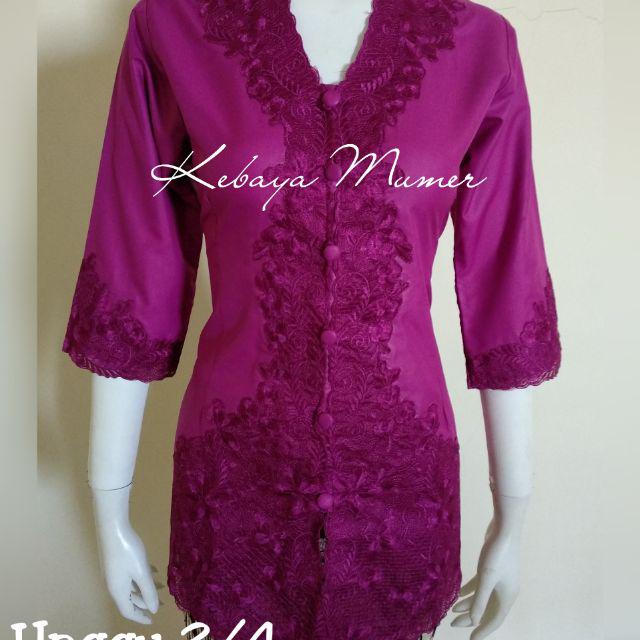 Kebaya Encim. Kebaya Murah. Kebaya Bordir. Kebaya Modern. Kebaya Mumer. Kebaya Jadi-Unggu Rot Snda 3/4
