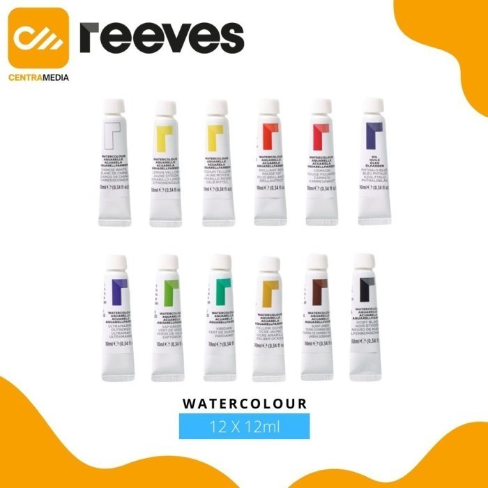 

Mantap Cat Air Reeves Watercolor Tube 12X12Ml Watercolour Paint Set Bergaransi