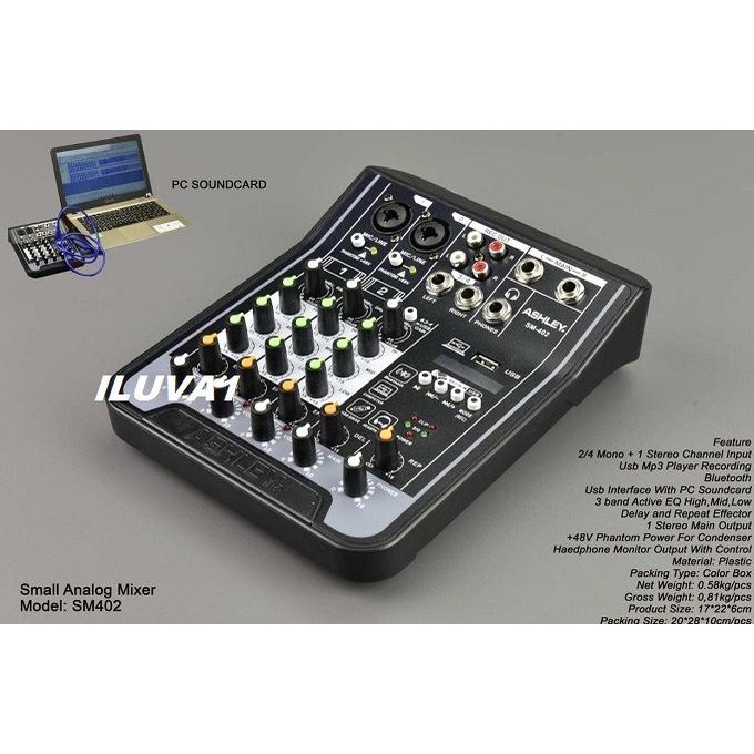 murah mixer ashley fx 402i 4 channel