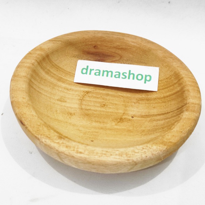 Wadah mangkok piring sajian sambal sambel saos kayu kecil DRAMASHOP