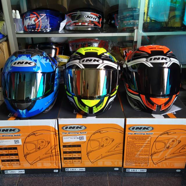 Helm INK CL Max Fullset orian atau full acc