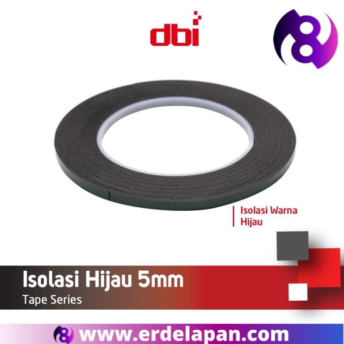 

Isolasi Double Tape Foam Busa 5mm Hijau