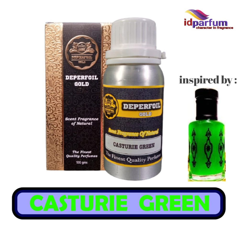 Bibit Parfum KASTURI HIJAU 100 ml Parfum Kasturi Green Non alkohol SEGEL  by deperfoil gold
