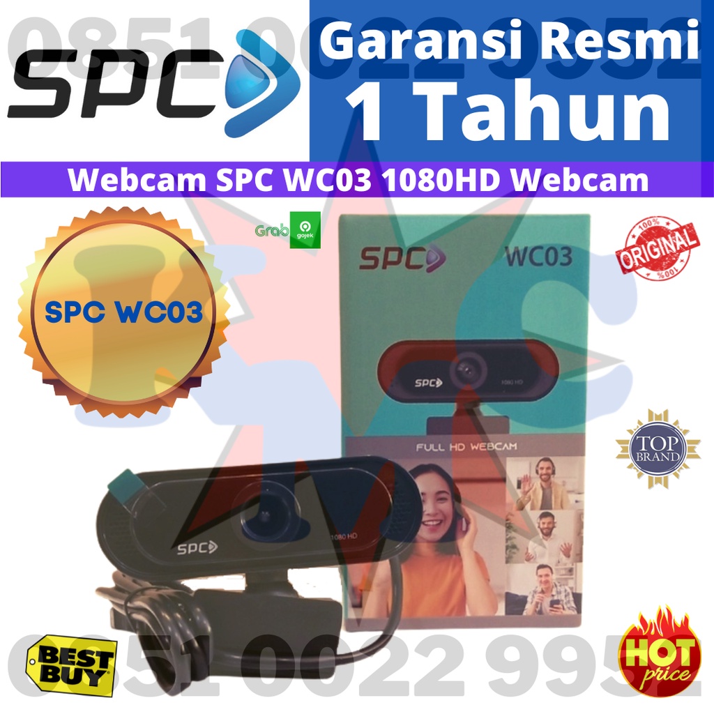 WebCam SPC WC03 1080P FULL HD Pengganti WebCam SPC WC 02 1080P