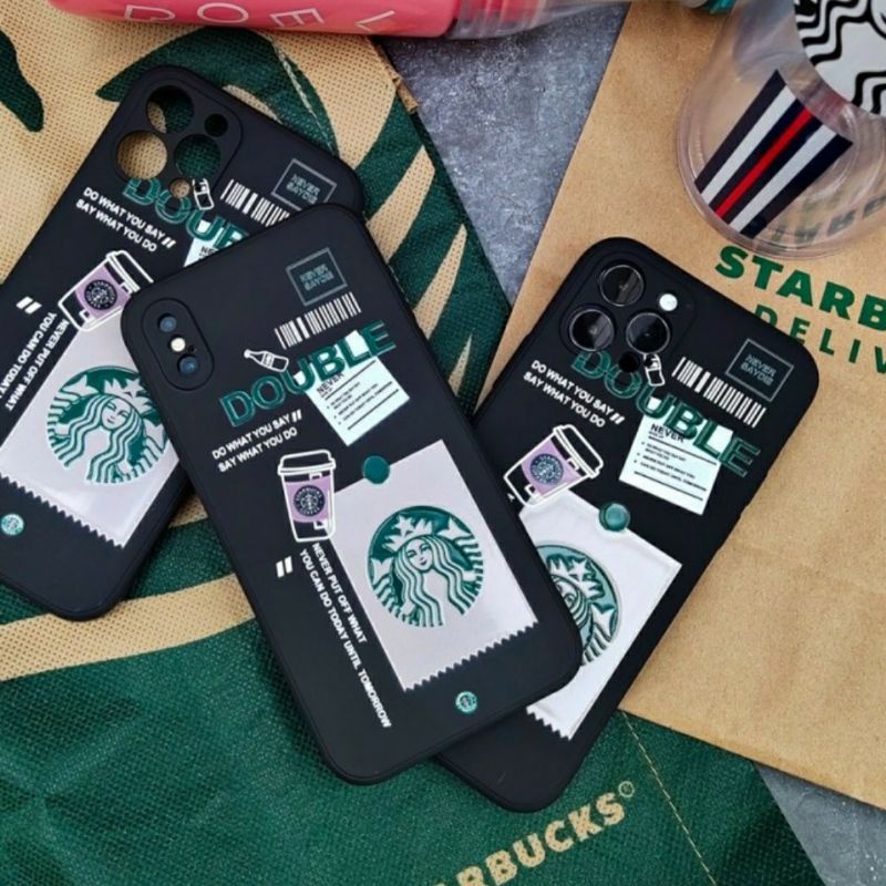 XIAOMI REDMI 10 - CASE SILICONE SQUARE STARBUCKS