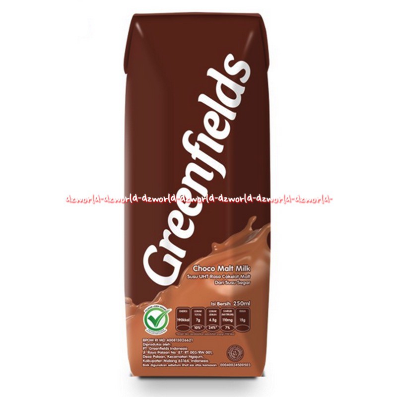 Greenfields Choco Malt Milk Susu UHT Coklat Chocolate1L Dibuat Dari Susu Sapi Pilihan Greenfield Green fields