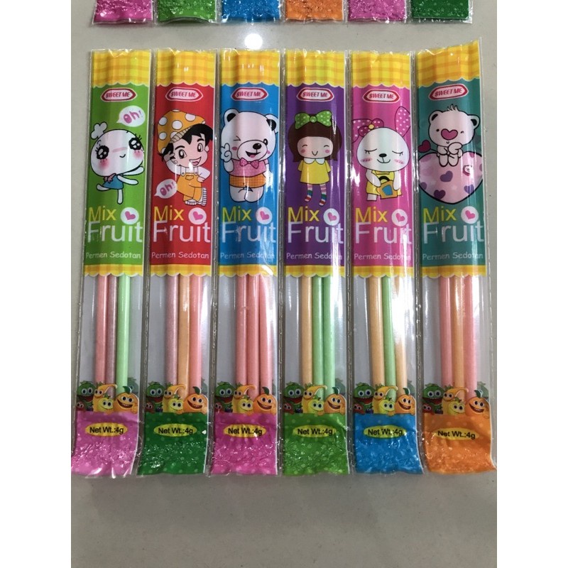 Sweet Me Mix Fruit Permen Sedotan Jadul 1PCS