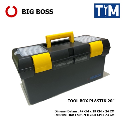 BIG BOSS Tool Box Plastik 20 INCH / Kotak Perkakas / Toolbox 20&quot;