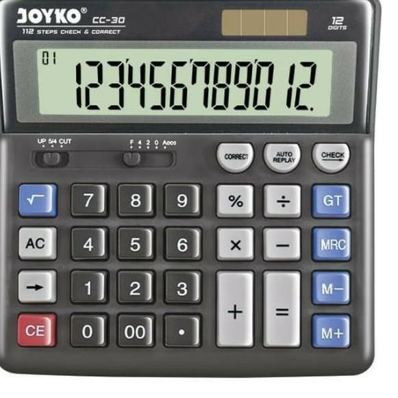 

Kekinian - Kalkulator Joyko CC-30 12 Digit / Calculator 12 Digit Joyko CC-30 销