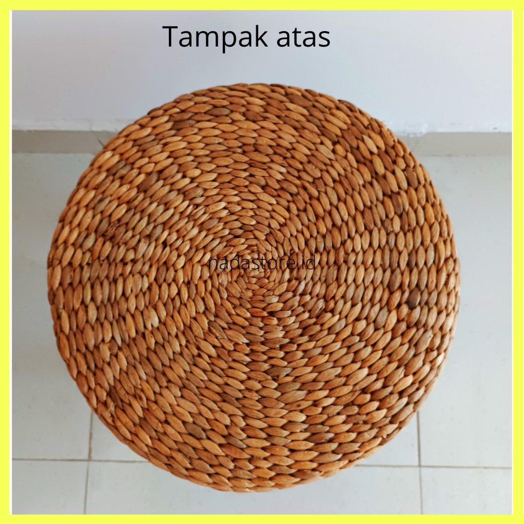 BANGKU / MEJA HIAS RUSTIC / SIDE TABLE ANYAMAN / MEJA TAMU ANYAMAN / MEJA KOPI