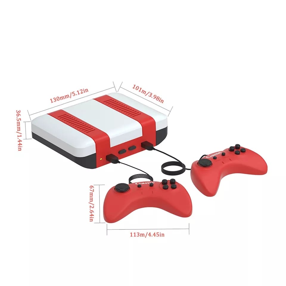 NEW 2021 GAME CONSOLE RED AND WHITE CLASSIC 2 PLAYER SHOPEKU12