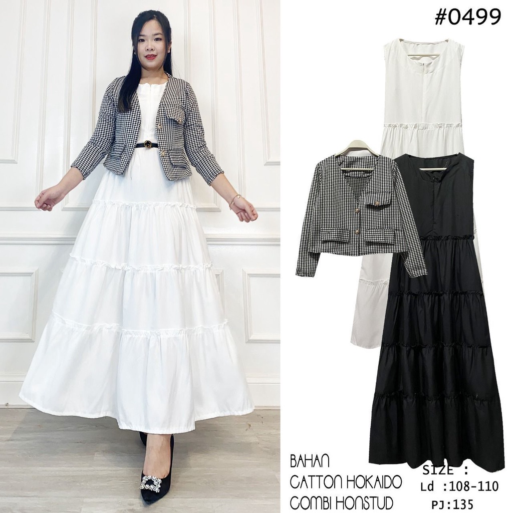 SET GAMIS HOKAIDO KOMBI ROMPI KOTAK