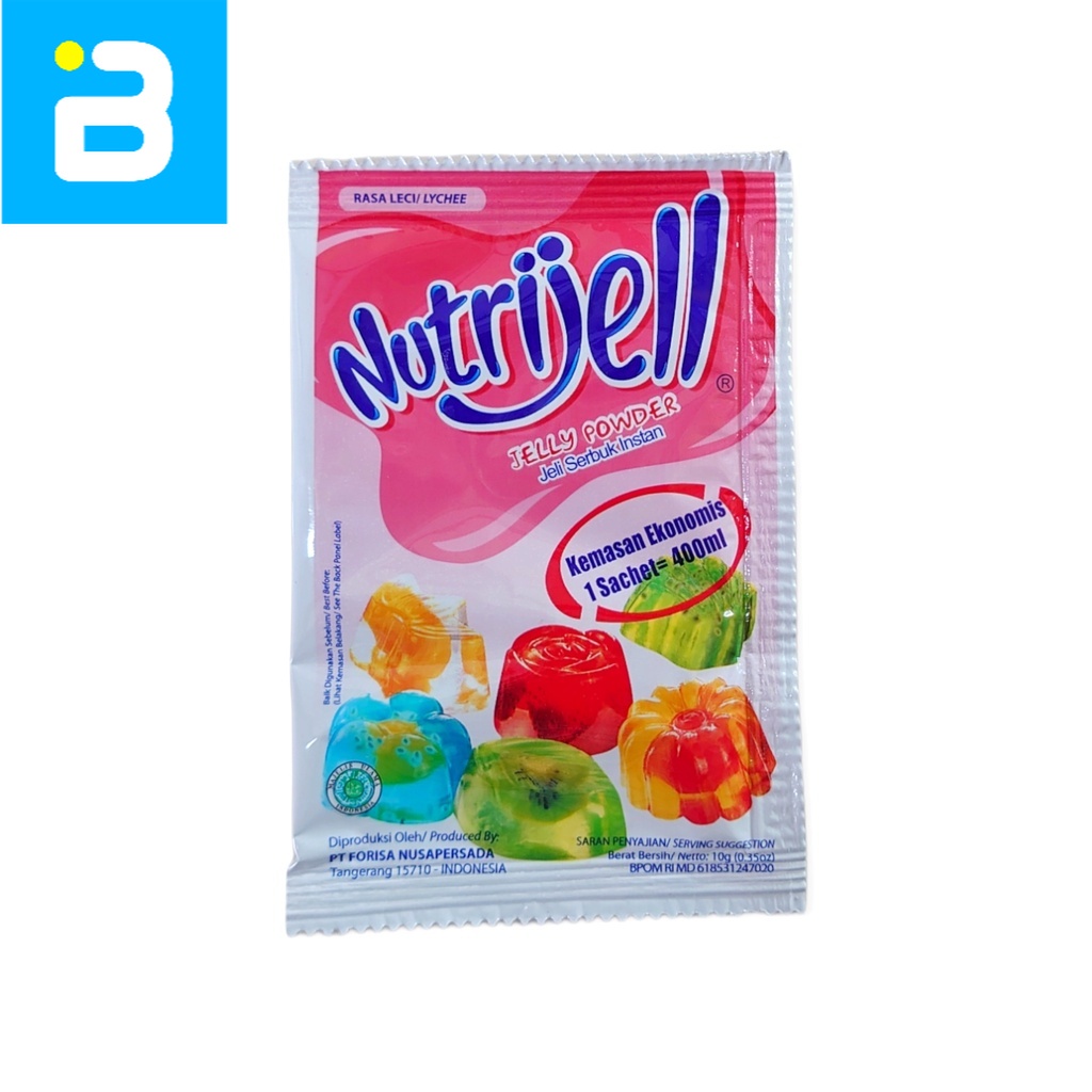 

Nutrijell Jelly Powder Rasa Leci 10 G