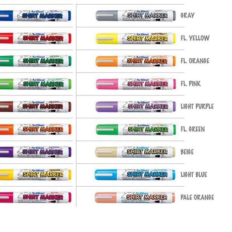 

｀ Y0L RRN-274 wg-169 Artline Shirt Marker Spidol Kain Kaos 2.0 ⁑ Buruan Beliー