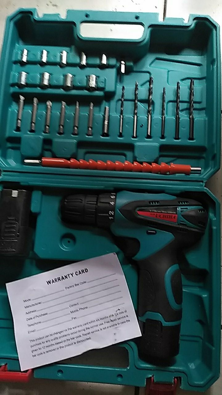 Bor Cordless Bor Ces Cas Charger Tanpa Kabel Bor Baterai Kayu Besi Obeng Elektrik Cordles Drill