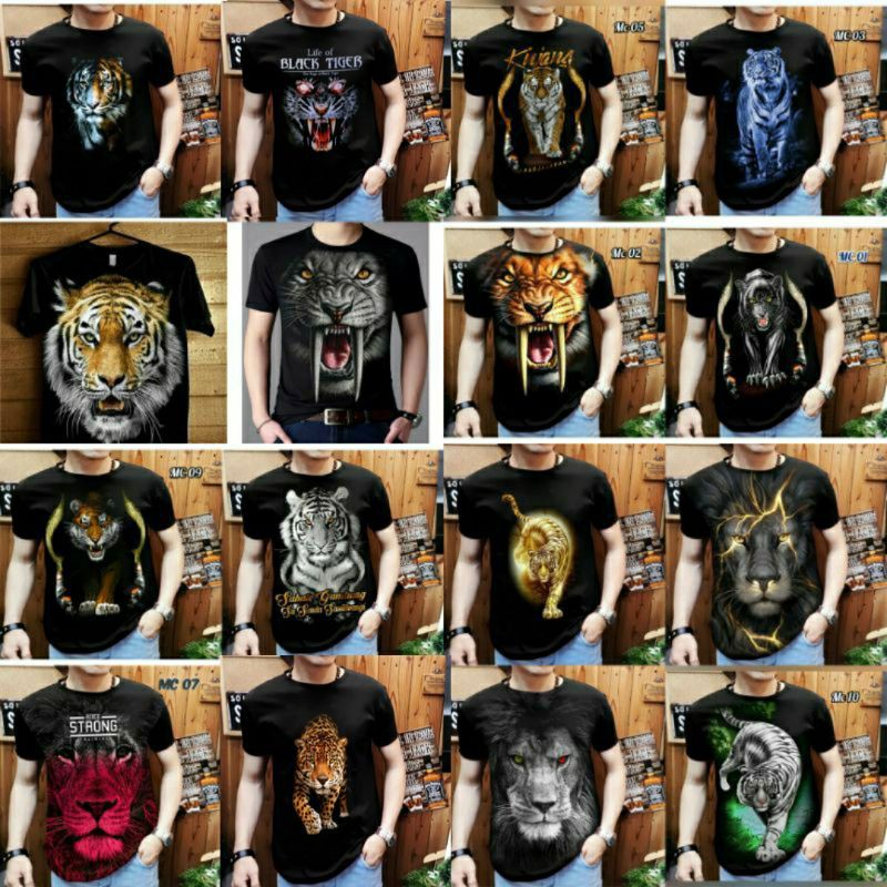 Kaos macan / kaos macan 3d / kaos macan putih / kaos macan kumbang / kaos macan siliwangi / kaos mac