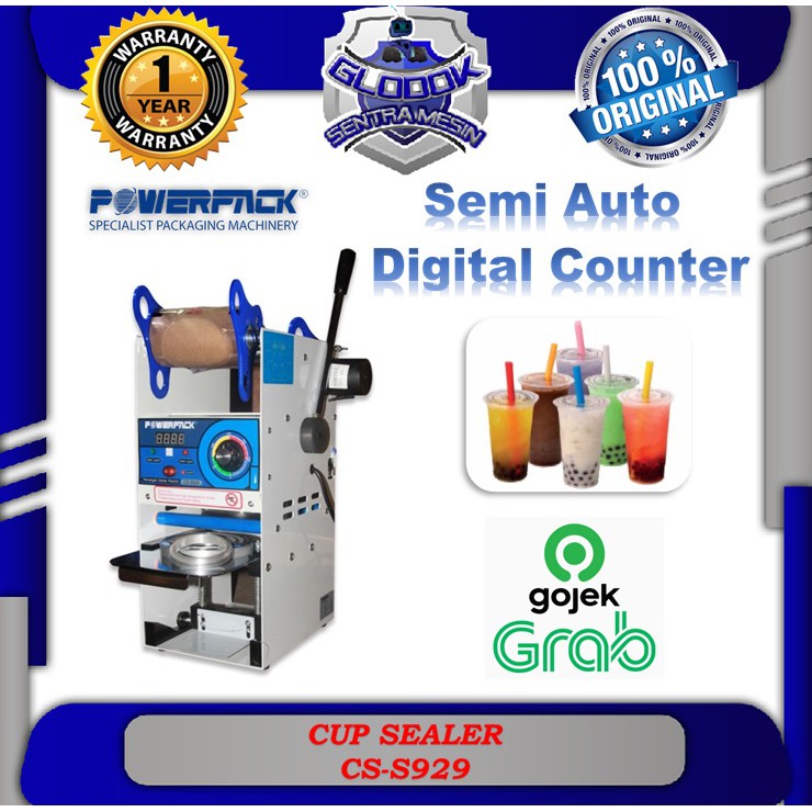 Mesin Penyegel Gelas Plastik CS-S929 Manual Cup Sealer POWERPACK