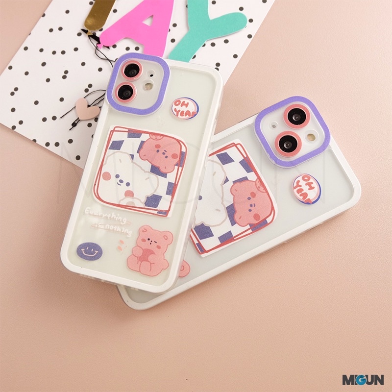 New! Chubby Bear - Softcase Fullcover for iPhone 7 8 SE2020 7+ 8+ X XS XR XSMAX 11 12 13 MINI PRO PROMAX