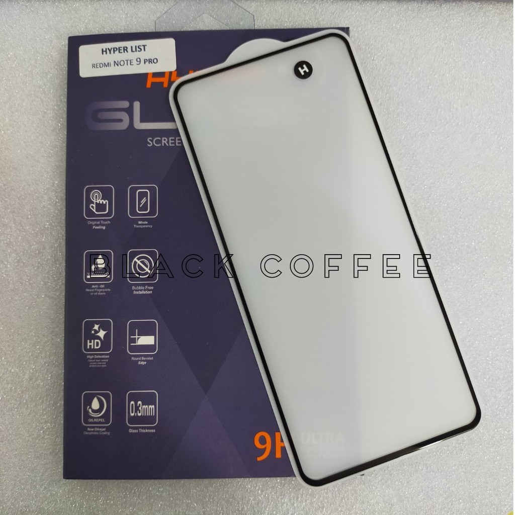 HYPER LIST Tempered glass FULL xiaomi redmi note 9 / note 9 PRO / note 9 PRO MAX