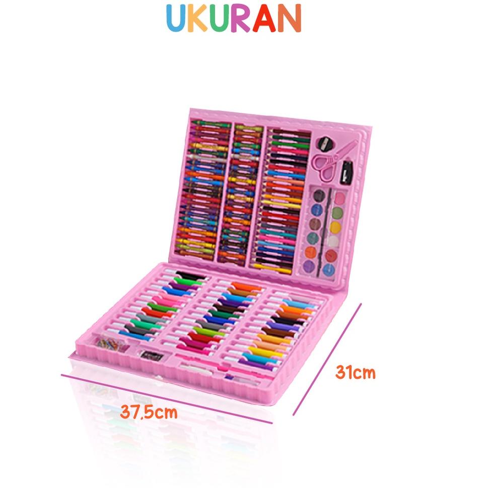 

Model Terkini.. Krayon Anak Set Koper 150 in 1 Crayon Full Alat Melukis Mewarnai Set KIDS LAND 44