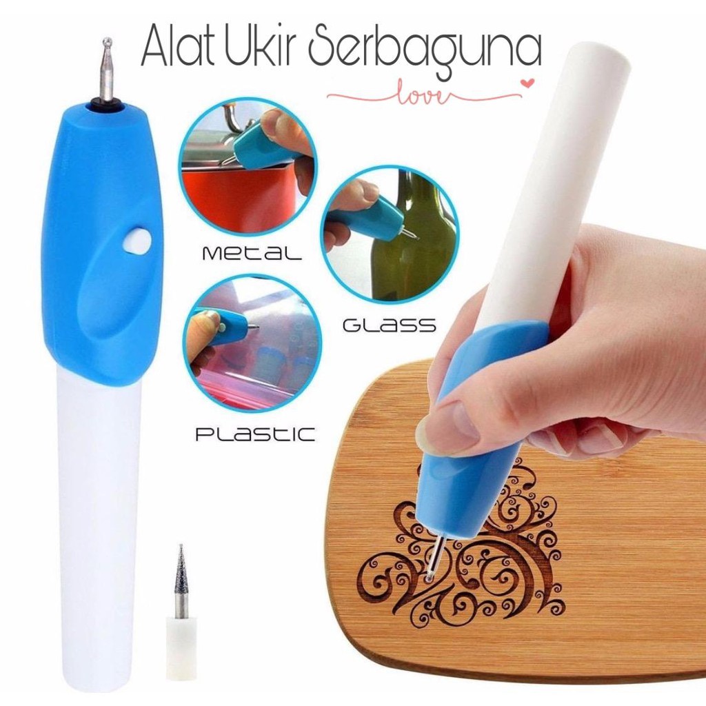 Pen Alat Grafir  / Alat Ukir Engrave  Kayu Plastik Kulit Electrik