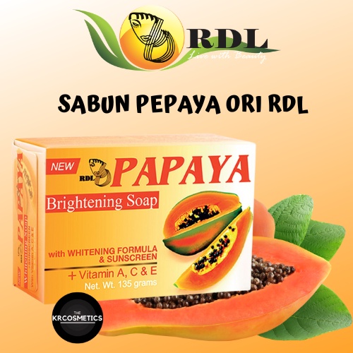 RDL brighitening soap sabun extrak papaya 135 gr