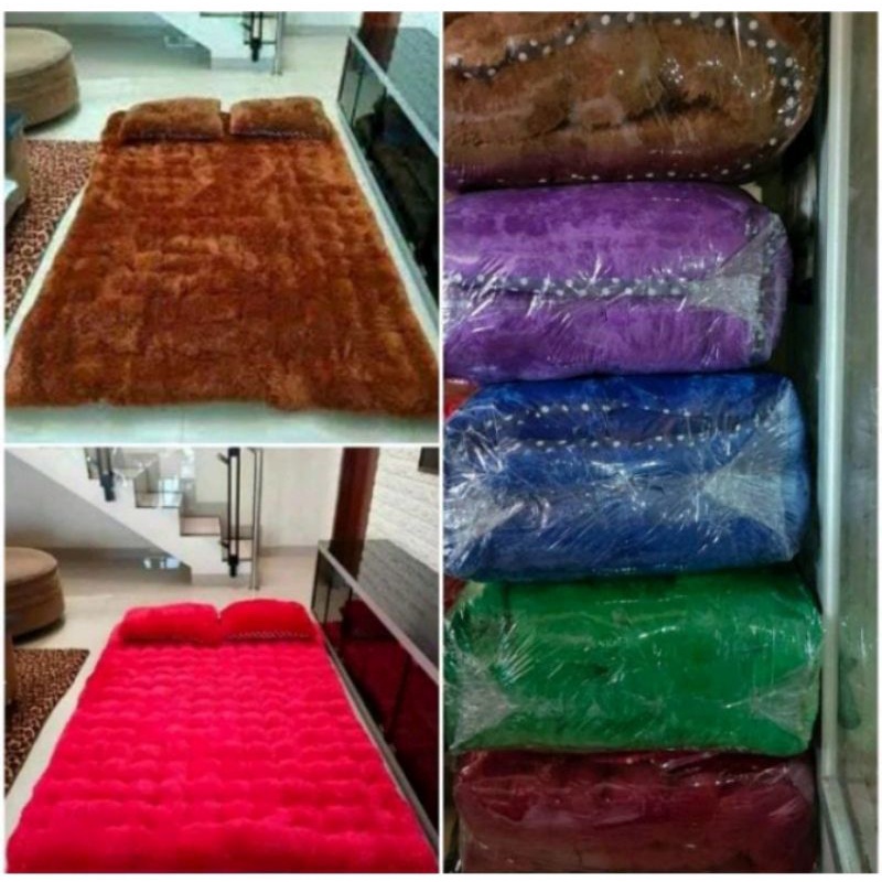 Kasur gender/ kasur bulu rasfur/ kasur menul / kasur bulu lembut /kasur bulu gender free 2 bantal / 