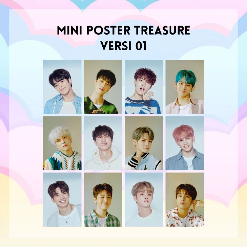 MINI POSTER SET TREASURE PAKET HEMAT POSTER TREASURE