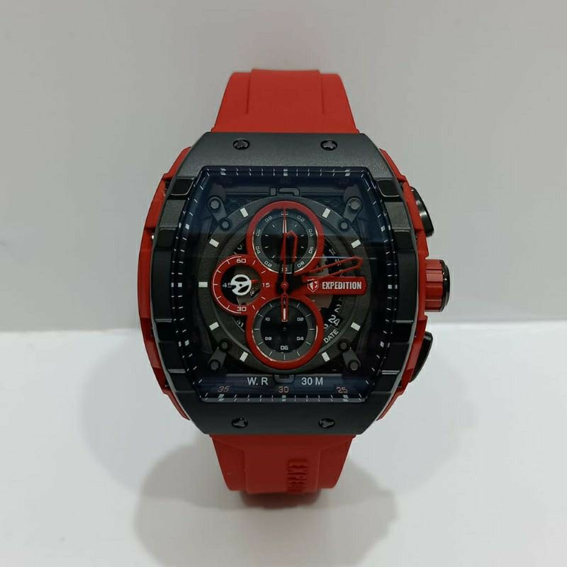 jam tangan expedition e6782 rubber pria original
