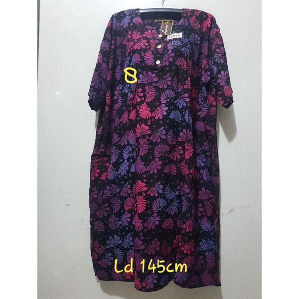 YULI - DASTER L5 REMEK LD 140 - 150 CM PB 110 CM BATIK KENCANA UNGU LABEL HITAM KUH-no 8