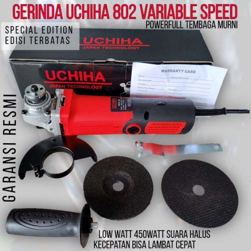Promo mesin gerinda tangan listrik type 802  variabel speed Uchiha Japan