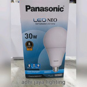 bohlam led lampu led panasonic 30 watt putih