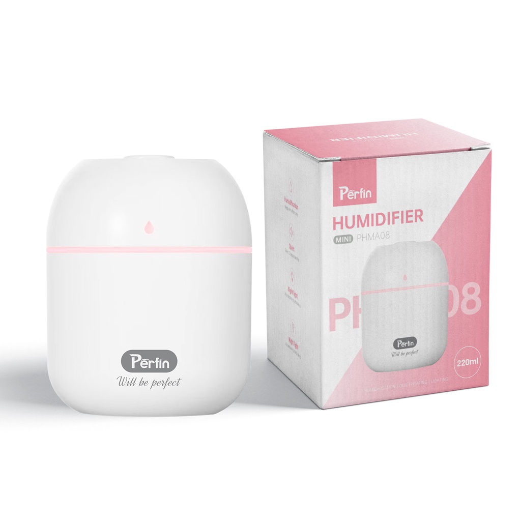 Perfin PHMA08 Humidifer Diffuser 220ML Mini - Putih-6