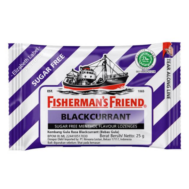 

Permen FISHERMAN'S FRIEND sugar free varian blackcurrant (25gram)