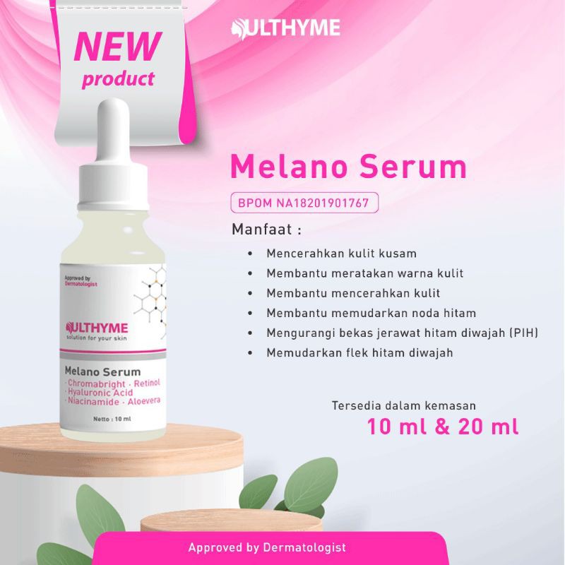 Serum Wajah Melano Ulthyme Skincare BPOM
