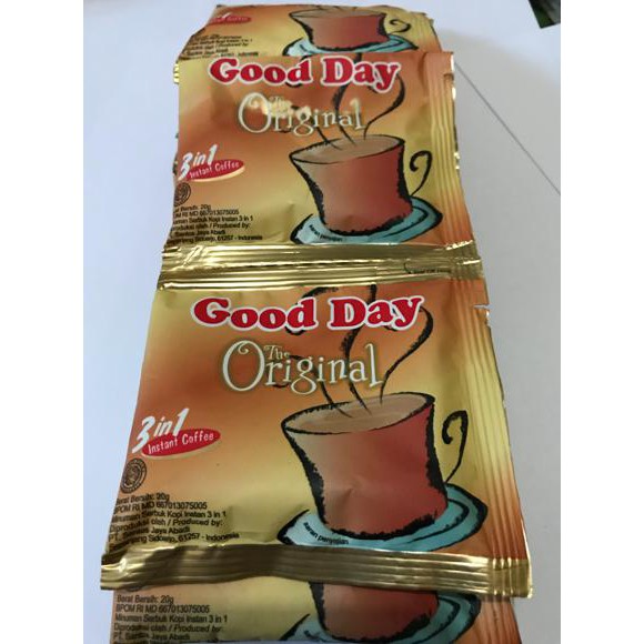 

Good Day Original 1 Renceng / 10 Sachet / Sashet / Pcs / Goodday Coffe