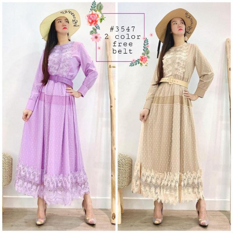 TERMURAH  BRUKAT DRESS MISS J