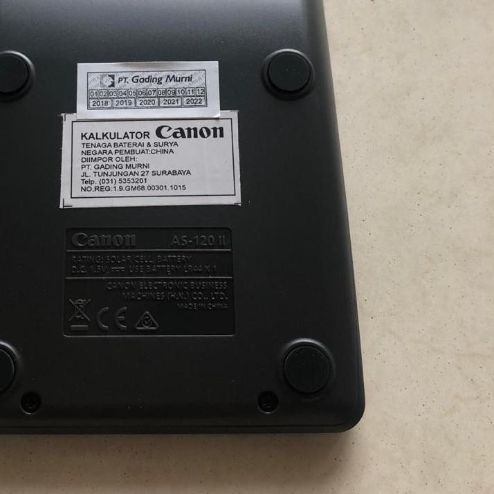 

➳ Kalkulator CANON AS-120II/kalkulator desktop/kalkulator tanggung/kalkulator 12digits ✿