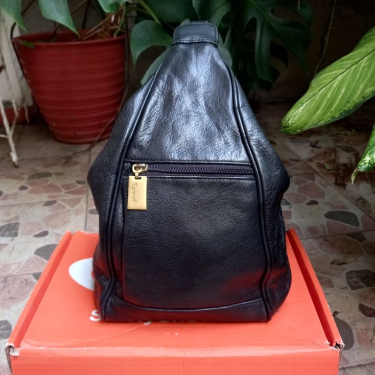 Preloved Tas waist bag (WB) kulit asli