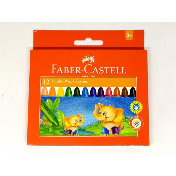 

Faber-Castell Wax Crayons Jumbo 12 120040
