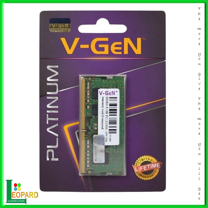 RAM Laptop V-Gen Sodimm DDR4 8GB 21300/2666 Mhz