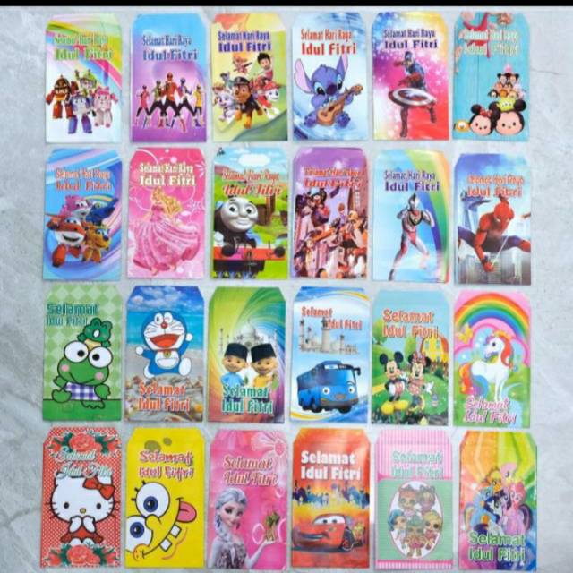 

Amplop angpao / Amplop Lebaran..UK 7 cm x12 cm. isi 100 pcs..