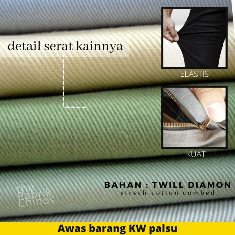 CELANA PRIA CHINO Slim fit Panjang Kerja kantor Santai Liburan Cowok Gentleman Boy Skinnyhtytth